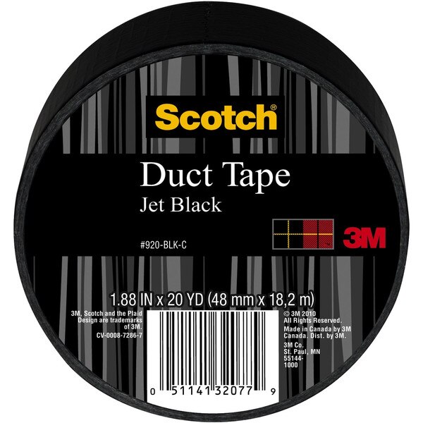 Scotch® Colored Duct Tape Black